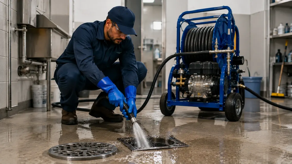 Floor Drain Hydro Jet Cleaning in Sierra Madre