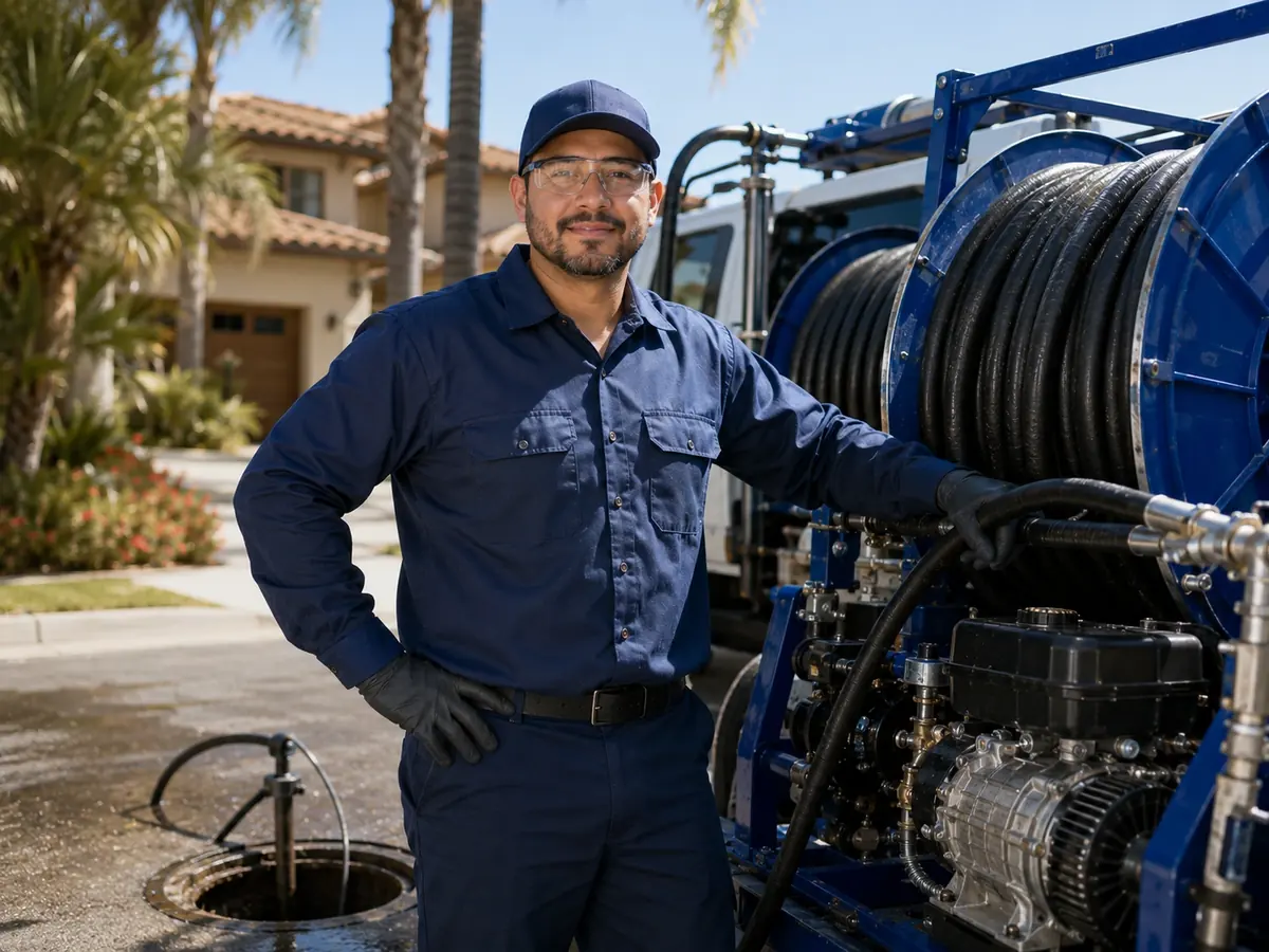 Hydro jet sewer cleaning in Sierra Madre