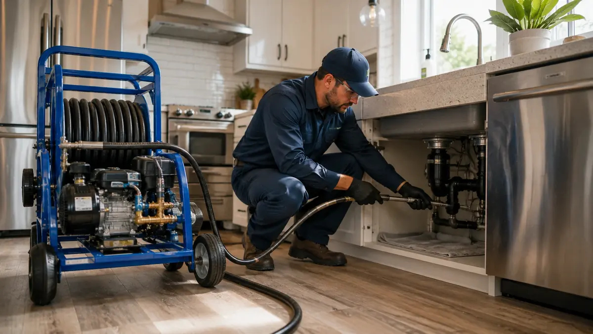 Kitchen Drain Hydro Jetting in Sierra Madre